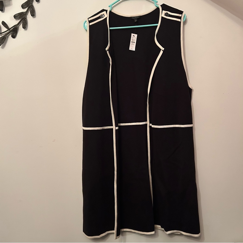 Talbots Black Knit Sleeveless Top
